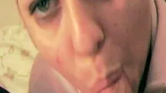 Amateur Chubby House Wife Sucking Cock Up Close Hot