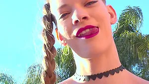 Skinny babe Erin Everheart drops her panties for anal fucking