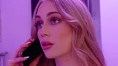 Smooth fucking with skinny girlfriend Emma Starletto on the bed