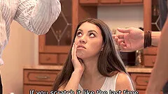 Man fucked boyfriends hot girlfriend and leaves cum on her booty