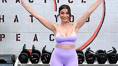 Roxie Sinner with big natural tits moans during rough sex