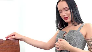 Small boobs amateur Sasha Sparrow pissing and drinking piss