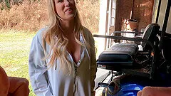 Rough outdoor dicking with gorgeous Bailey Brooke & her man