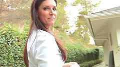 Outdoor lesbian fingering with Dana Vespoli & India Summers