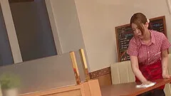 Waitress Mio Ozora fucked in the restaurant