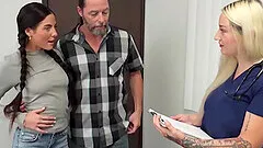 Theodora Days Cuckold Husband Watches Her Creampie