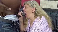 Chubby 73 years old ugly mature creampie after her first big black cock interracial porn lesson