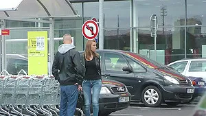 Road head leads to passionate fucking in the car - Victoria Daniels