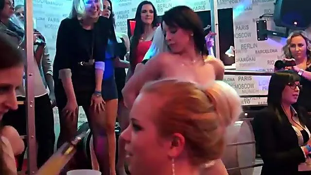 Heavy drinking and wild fucking at a night club