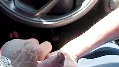 Homemade video in POV with a horny girlfriend sucking a dick