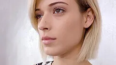 Close up video of blonde Ria Sunn having anal sex in cowgirl