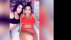 Sexy pornstars Abbie Maley and Lena The Plug love playing with fingers