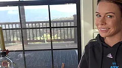 Summer Vixen enjoys while getting fingered in the car - POV