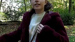 Skinny brunette girl does her  first porn casting