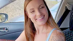 Outdoor FFM threesome in POV with Jasmine Wilde & Kenzie Love