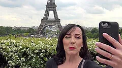 Brunette Mia wearing stockings enjoys during rough dicking