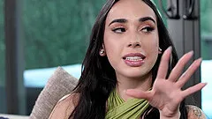 Rough MMF threesome with a tattooed brunette - Gaby Ortega