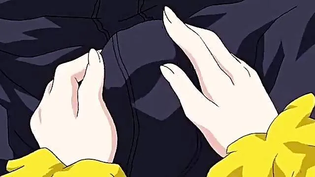 Hentai cheer girl slobbers on a cock and gets laid