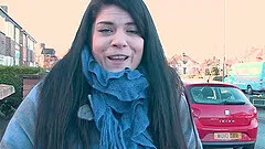 Natural tits amateur loves taking off her clothes to tease outdoors