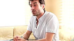 Horny dude enjoys while making dinner naked - Food fetish