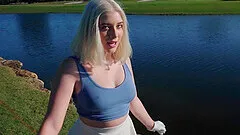 Close up video of an outdoors sex with blonde Gia OhMy - HD