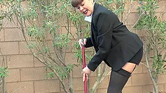 Rebecca Love enjoys while pleasuring her juicy pussy with a dildo