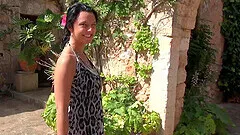 Homemade video of brunette Mia Melone being fucked in doggy