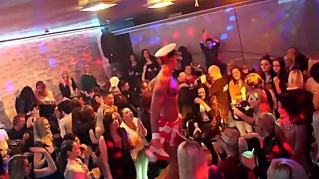 Night clubbing babes love dancing and sucking dick