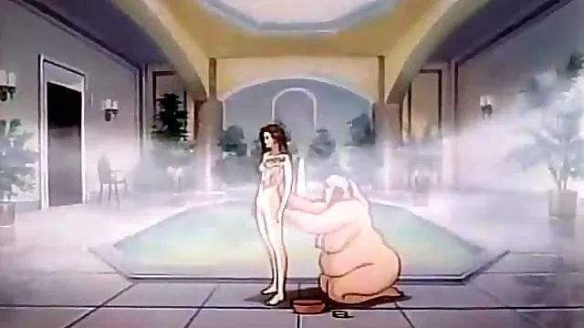 Huge hentai girl gives a sensual nude massage