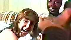 Homemade video of interracial dicking with a brunette darling