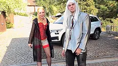 Babe is nailed by magician who makes her hubby into cuckold