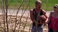 Rough outdoor dicking with Chanel A and her boyfriend - HD