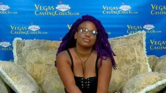 Naomi - Ebony Buxton Beauty Interracial  Porn Casting in Vegas - POV Oral and More!