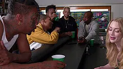 Rough gangbang with a gorgeous blonde babe - Emma Starletto