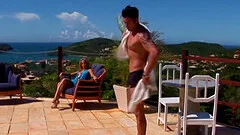 Outdoor fucking with blonde Chloe Delaure and her horny friend