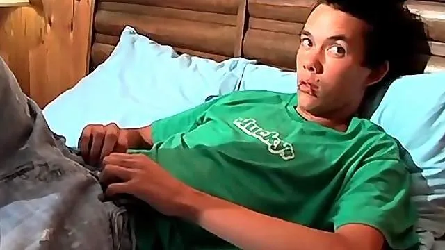 Skinny pierced emo boys laugh and play