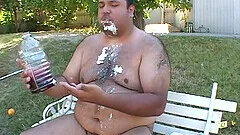 Dirty outdoors fucking with fat dude and adorable Aliana Love