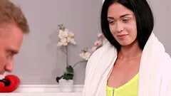 Passionate fucking in the home gym with skinny model Milena Briz