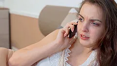 Fucking in missionary with horny Milana Witch and an older dude