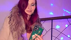 Jeny Smith teasing a stranger. Then he strokes her in a Night Club