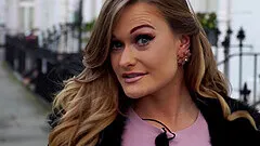 Small tits stranger Honour May gets fucked hard in the bathroom