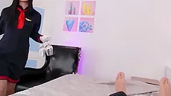 Hot Skinny Stewardess Jazmin Luv Dreaming About Hard Fucking