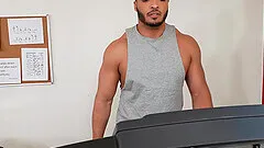 Muscular guys work out together and have hardcore gay sex. HD