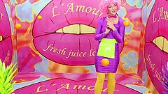 Messy cum on pussy of sexy blonde porn star who loves riding