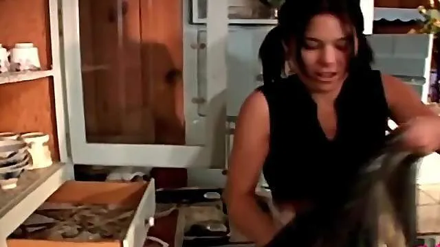 Bossy babes make him strip so they can suck dick