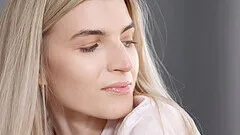 Monroe Fox receives a facial after being fucked by her boyfriend