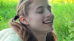 Hardcore outdoor dicking in the forest with Flicka Luchik