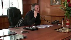 Interracial fucking in the office with Jasmine Webb and her boss