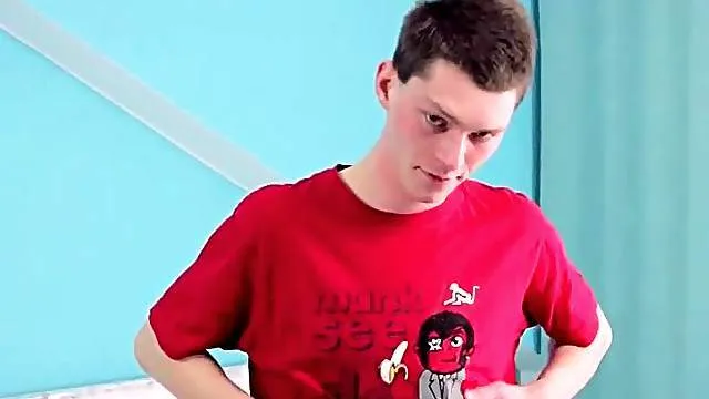 Hard shaved body on solo gay teen