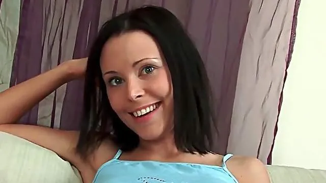 Petite slut swallows his dick and gets fucked